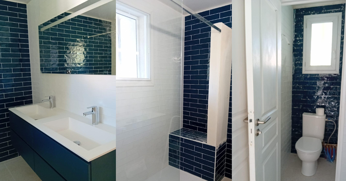 Salle d'eau rénovée